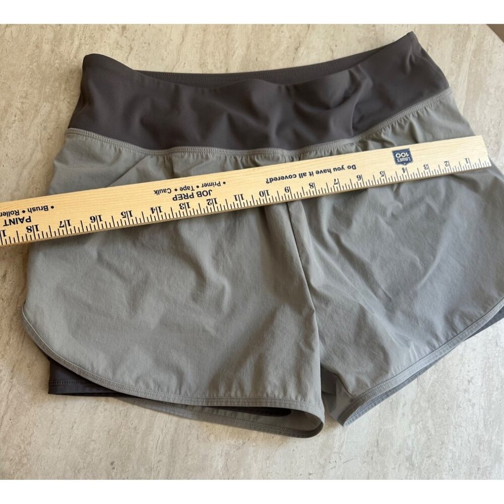Moteepi Medium Sport Gray & Charcoal Athletic Running Shorts Yoga - Picture 7 of 11